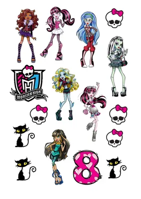 Сахарная картинка Monster High (Монстр Хай) купить