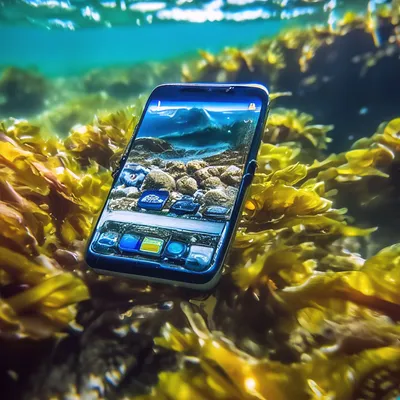 Аквакейс для смартфона со шнурком / водонепроницаемый чехол на телефон для  моря / для фото - видео сьемки под водой / для телефона до 6.7 дюймов /  большой размер XL / непромокаемый /