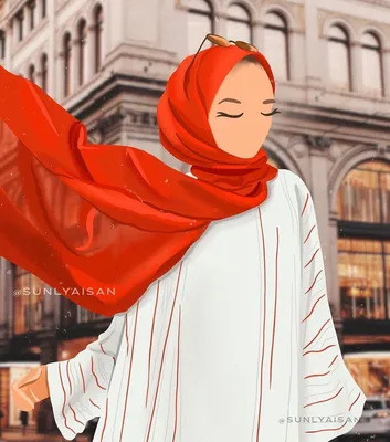 Мусульманка Арт. Рисунок мусульманки в хиджабе #islam #art #muslimah  #muslimart | Muslim girls, Cute art styles, Girl power art