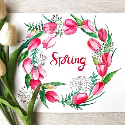 Уроки Рисования Всем Арт on Instagram: “Любимые наши, хочется еще раз  поздравить вас с 8 марта 🌺 ⠀ Пусть в сердцах всегда живет в… | Decorative  tray, Decor, Spring