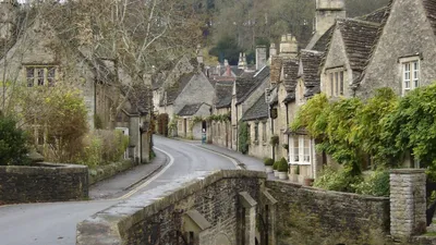 Картинка на рабочий стол bibury, улица, дома, мост, англия 1920 x 1080