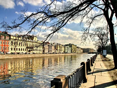 Фотография Санкт-Петербург Россия Перекресток каналов у 1920x1080