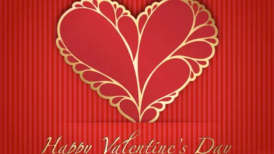 Скачать обои Праздники День святого Валентина, два сердца на рабочий стол  1600x1200