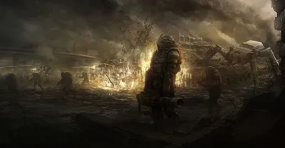 Обои для рабочего стола Battlefield 1 Война Солдаты пулемет 3D