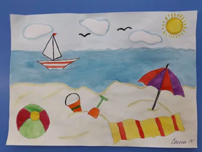 Аппликация на тему Лето из бумаги для детского сада | Поделки для  дошкольников, Детские поделки, Поделки
