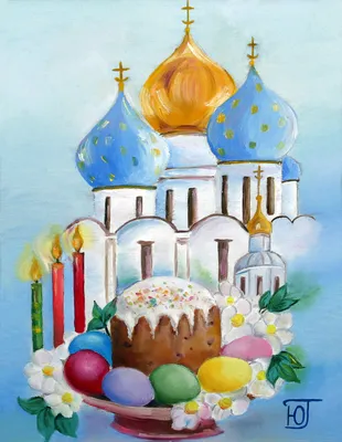 Рисунок на тему светлый праздник Пасха - 48 фото