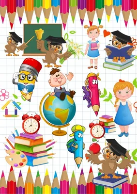 Картинки на школьную тему, школа, дети, school | Preschool art activities,  School illustration, Kids frames