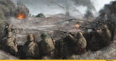 Картины и иллюстрации на тему Второй Мировой - История - Военная история,  оружие, старые и военные карты