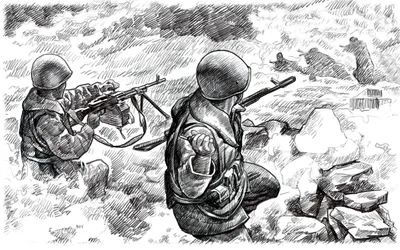 Рисунок на военную тематику - фото и картинки abrakadabra.fun