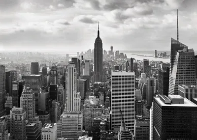 Скачать обои чёрно-белое, нью-йорк, сити, black and white, new york  разрешение 1920x1080 #22999