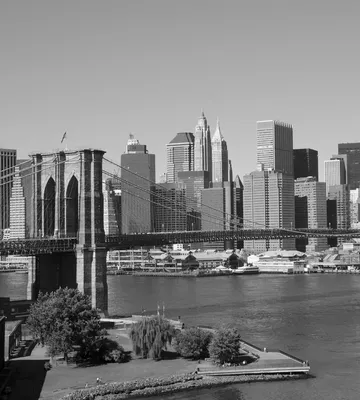 Обои Города Нью-Йорк (США), обои для рабочего стола, фотографии города, нью,  йорк, сша, черно-белый, вода, небоскребы Обои для рабочего стола, скачать  обои картинки заставки на рабочий стол.
