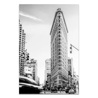 Фотообои Нью-Йорк черно-белые на стену. Купить фотообои Нью-Йорк черно-белые  в интернет-магазине WallArt