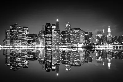 💙💙💙 Нью-Йорк ночной город, много…» — создано в Шедевруме
