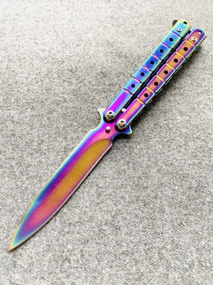 Нож-бабочка SSTAINLESS Балисонг, длина лезвия 8,9 см - купить с доставкой  по выгодным ценам в интернет-магазине OZON (297898467)