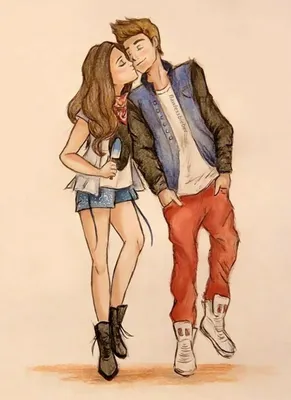 Пара парень и девушка, целует …» — создано в Шедевруме