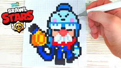 Как нарисовать МАЙК С ПЛЕСЕНЬЮ по клеточкам Бравл Старс (brawl stars) ... |  TikTok