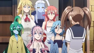 Повседневная жизнь с девушкой-монстром (2015-2017) - Monster Musume:  Everyday Life with Monster Girls - モンスター娘のいる日常 - кадры из фильма -  азиатские мультфильмы - Кино-Театр.Ру