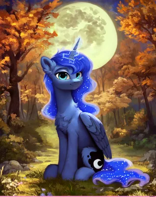 Princess Luna (принцесса Луна) :: Персонажи my little pony королевской  крови :: красивые и интересные картинк… | Принцесса луна, Микки маус  вечеринки, Милые рисунки