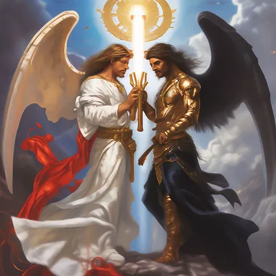 Ангел и демон добро и зло» — создано в Шедевруме