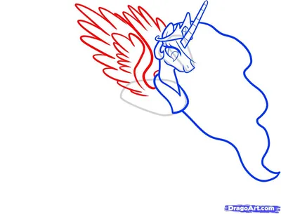 How to draw Princess Celestia my little pony, Как нарисовать пони Принцесса  Селестия, - YouTube