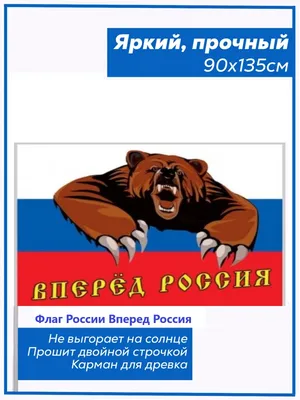 Флаг России \"Вперед Россия\" - купить Флаг по выгодной цене в  интернет-магазине OZON (925506588)