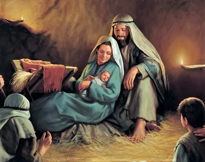 Икона \"Рождество Иисуса Христа\" на деревянной основе (14,5х11х1,5 см). -  купить по низким ценам в интернет-магазине OZON (1316828292)