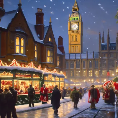 Узнайте, как празднуют Рождество в Англии и США – рождественские традиции  Америки и Британии.