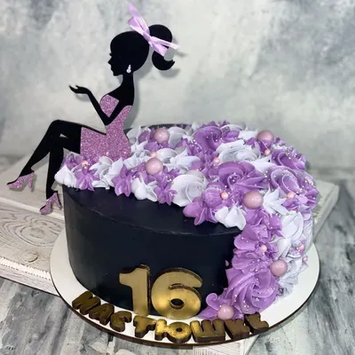 Торт для девушки на 16 лет. Купить торт на 16 лет на заказ в Москве