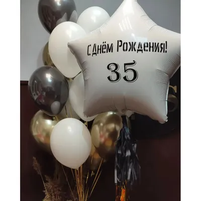 Открытка со значком \"35 лет\"