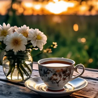 Чай в стеклянной чашке: картинки доброе утро - инстапик | Открытки, Доброе  утро, Картинки