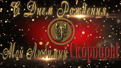 🦂С Днем Рождения, мой любимый СКОРПИОН!💗Для СКОРПИОНА (24.10 - 22.11) -  YouTube