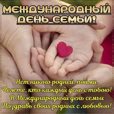 15 мая Международный день семьи! | МБУ ДО \"Спортивная школа \"Парусный центр  \"Норд\"