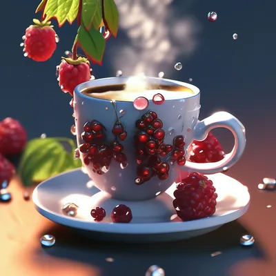 Картинка с ягодами: \"Спешу пожелать доброго летнего утра и весёлого  настроения\" • Аудио от Путина, голосовые, музыкальные