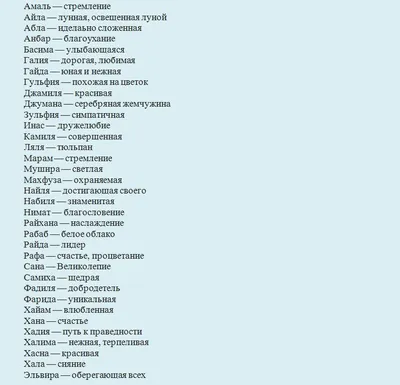 Красивые мусульманские имена для девочек: список самых красивых современных  исламских, мусульманских, арабских, турецких,… | Имена для девочек, Имена,  Новорожденные