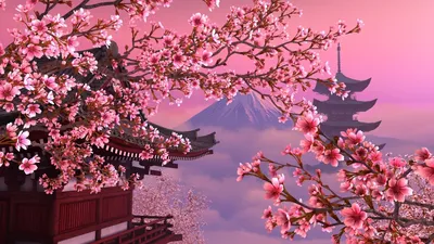 Цветение сакуры Цветение деревьев …» — создано в Шедевруме