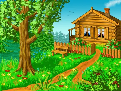 Сказочный домик (Fairytale house) | Раскраски для детей: 7 разукрашек