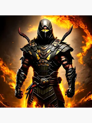 Mortal Kombat - Scorpion\" Poster by CXDigitalArt | Redbubble