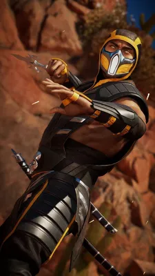 SUB ZERO Mortal kombat 9 with SCORPION mortal kombat 1 2023 | Wallpapers.ai