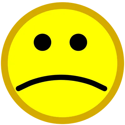 Грустный смайлик / Sad smiley Векторный объект Stock | Adobe Stock