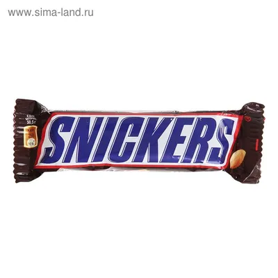 Шоколадный батончик Snickers, 50.5 г (1276851) - Купить по цене от 25.14  руб. | Интернет магазин SIMA-LAND.RU