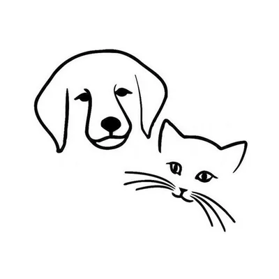 Картинка Грустная собака для срисовки - скачать бесплатно с КартинкиВед