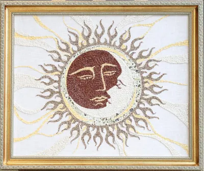 рисунок лица солнца и луны на черном фоне, картина солнце и луна, луна,  солнце фон картинки и Фото для бесплатной загрузки