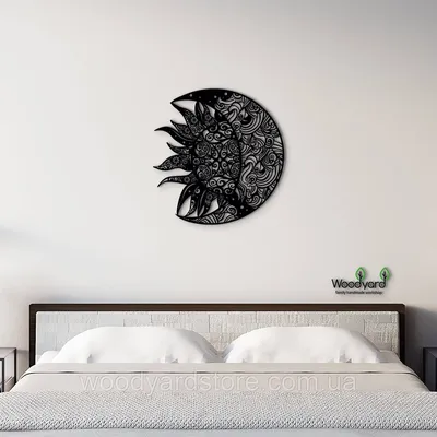 Металлический декор для стен «Солнце и Луна» – Metalonix