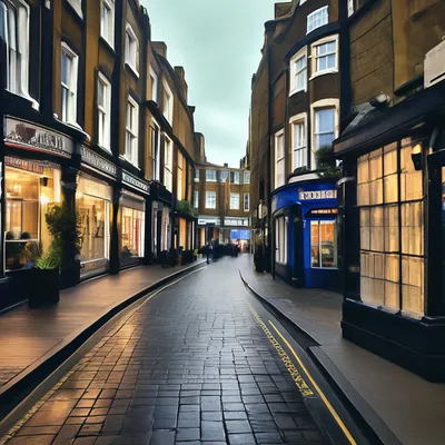 Улицы старого Лондона , эстетично, …» — создано в Шедевруме