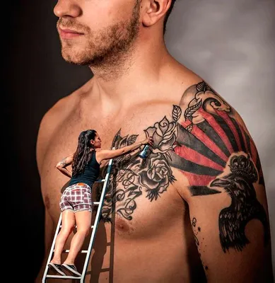 Тату рукав мужской - Фото красивых эскизов - VeAn Tattoo