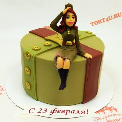 Тортик на 23 февраля — на заказ по цене 950 рублей кг | Кондитерская  Мамишка Москва