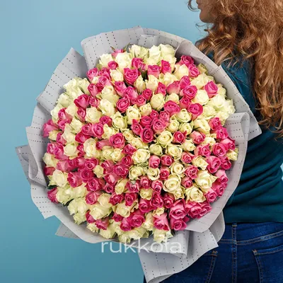 Букет цветов воздушный нежный №255 - 🌹 Цветы Новосибирск заказ: