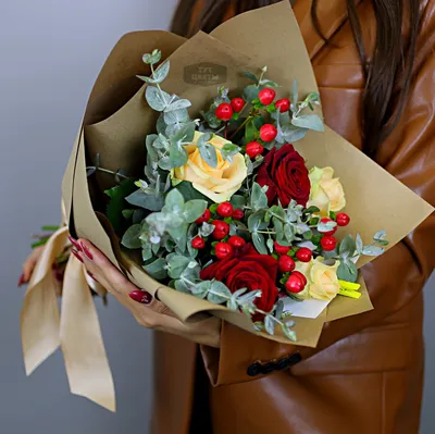Букет цветов под заказ №359 - 🌹 Цветы Новосибирск заказ: