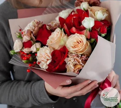 Букет цветов ROSE 8.0 в Алматы | Интернет-магазин цветов и букетов «Rafale»
