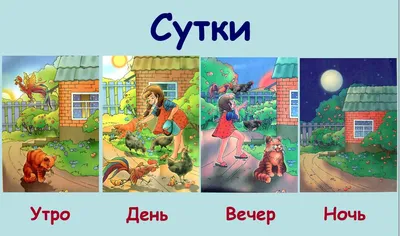 Схема вышивки «Утро, день, вечер, ночь» (№1442219) - Вышивка крестом